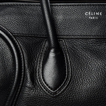 Celine Drummed Calfskin Mini Luggage Black 16 of 18