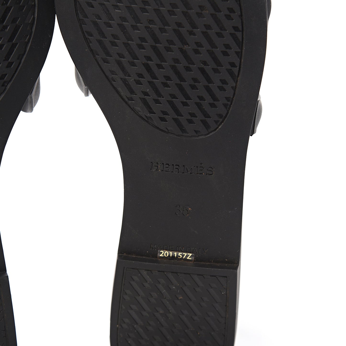 Rubber Aloha Sandals 35 Black