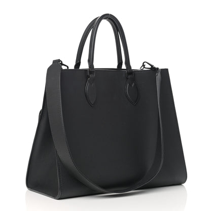 Louis Vuitton Soft Calfskin Lockme Tote MM Black 3 of 13