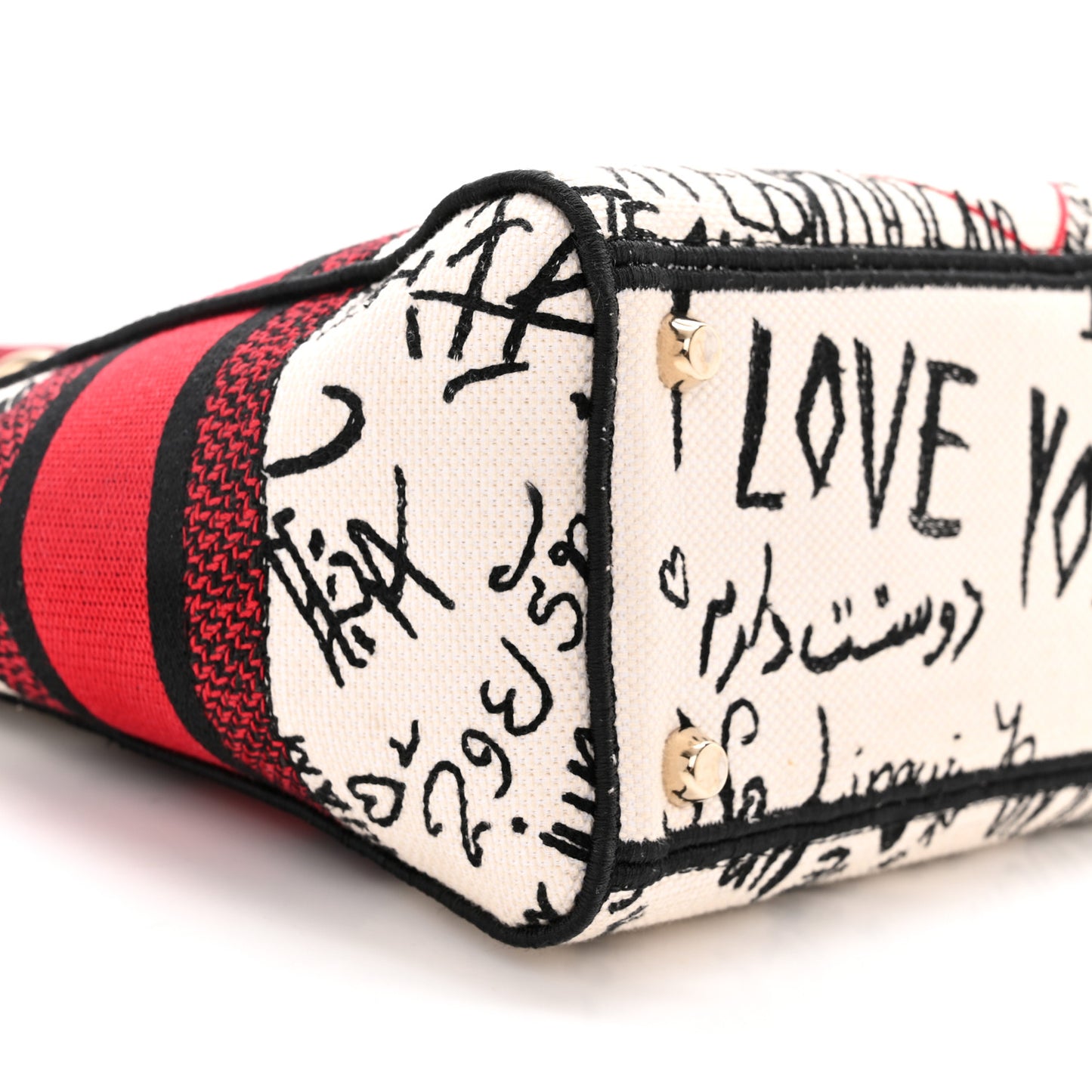 Canvas Medium DiorAmour Graffiti Lady D-Lite Latte