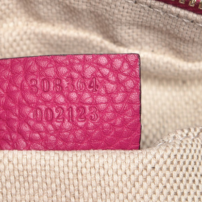 Gucci Pebbled Calfskin Small Soho Disco Bag Bright Bougainvillea 7 of 7