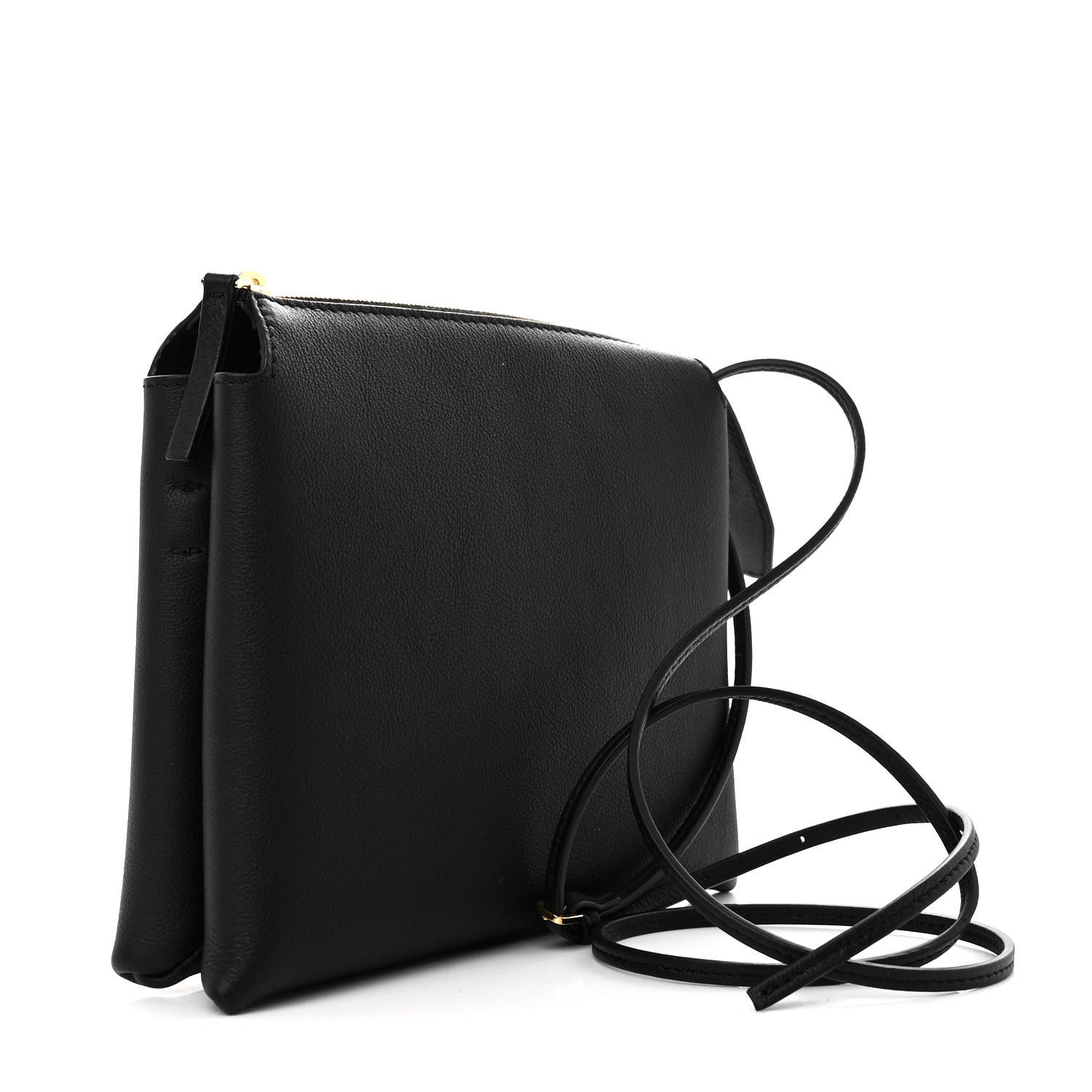 The Row Matte Grained Calfskin Mini Nu Twin Bag Black 3 of 10