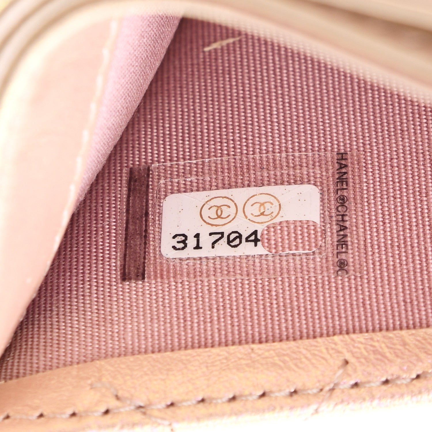 Chanel Iridescent Calfskin Quilted Card Holder Pink 8 of 8