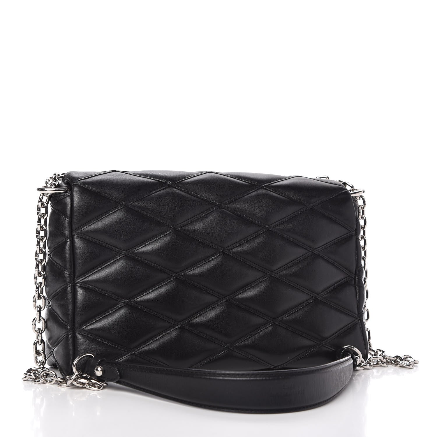 Louis Vuitton Lambskin Malletage GO-14 MM Black 3 of 9