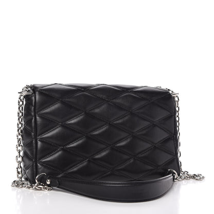 Louis Vuitton Lambskin Malletage GO-14 MM Black 3 of 9