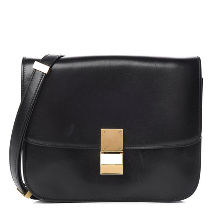 Celine Box Calfskin Medium Classic Box Flap Bag Black 1 of 16