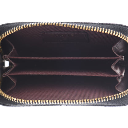 Chanel Caviar Quilted Zip Coin Purse Black 3 of 7