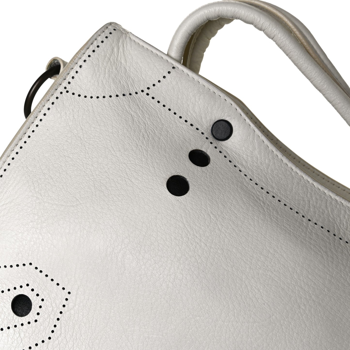 Veau Soyeux Perforated Blackout Hardware S City White