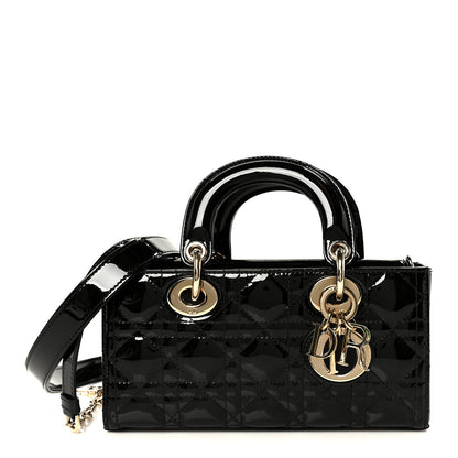 Christian Dior Patent Cannage Small Lady D-Joy Black 1 of 11