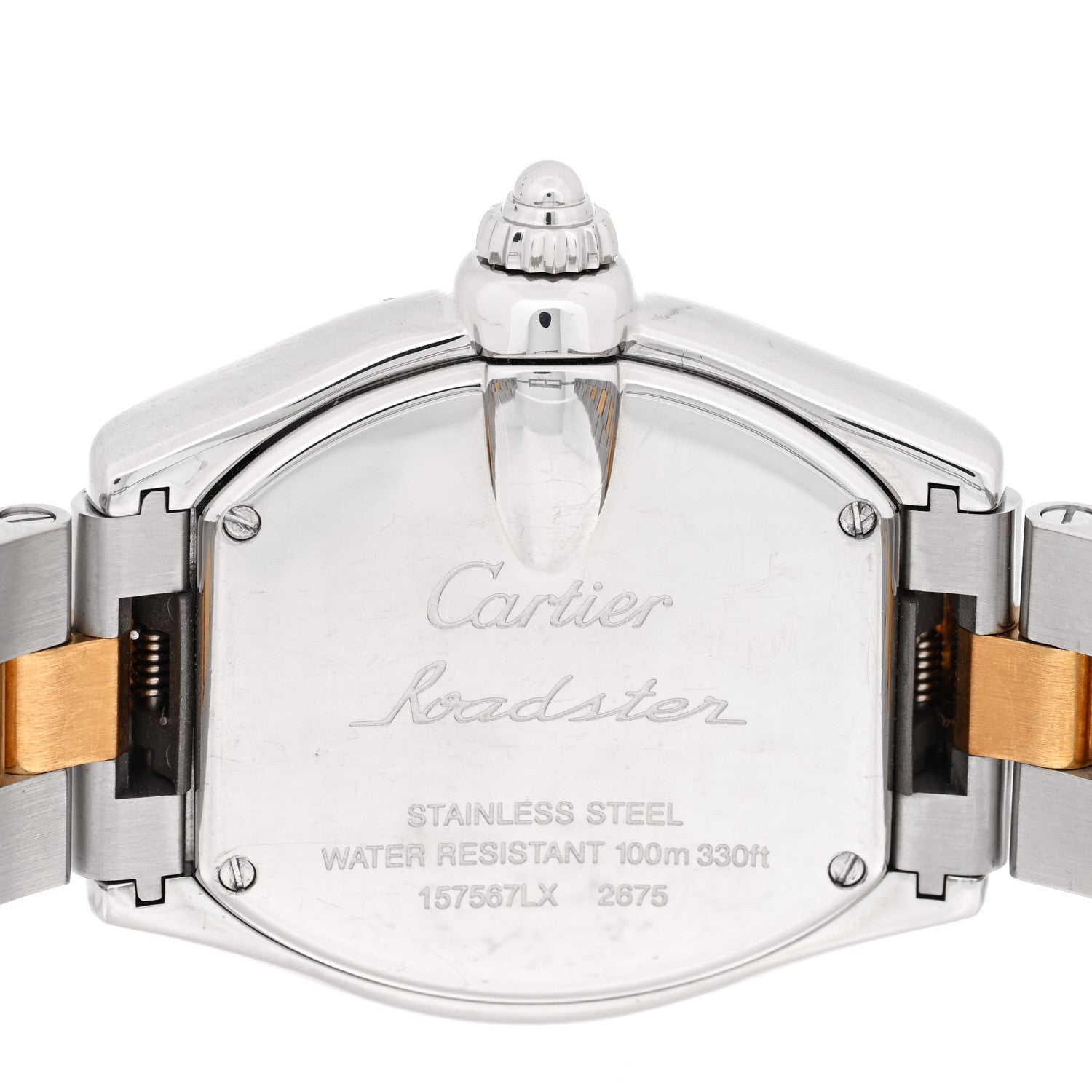 Cartier Stainless Steel 18K Yellow Gold 31mm Roadster Quartz Watch 4 of 5
