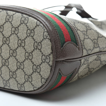 Gucci GG Supreme Monogram Web Ophidia Bucket Bag Brown 10 of 10