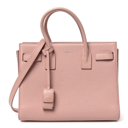 Saint Laurent Grained Calfskin Baby Sac De Jour Antique Rose 1 of 10
