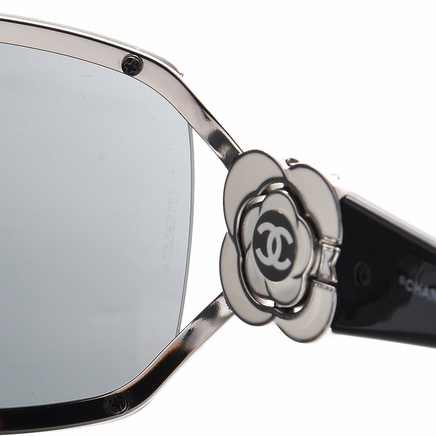 Swarovski Crystal Camellia CC Sunglasses 4164-B Black