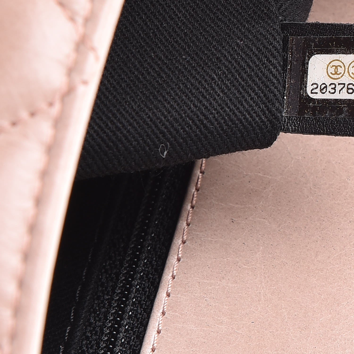 Chanel Glazed Calfskin Quilted Small CC Delivery Tote Light Pink 7 of 14
