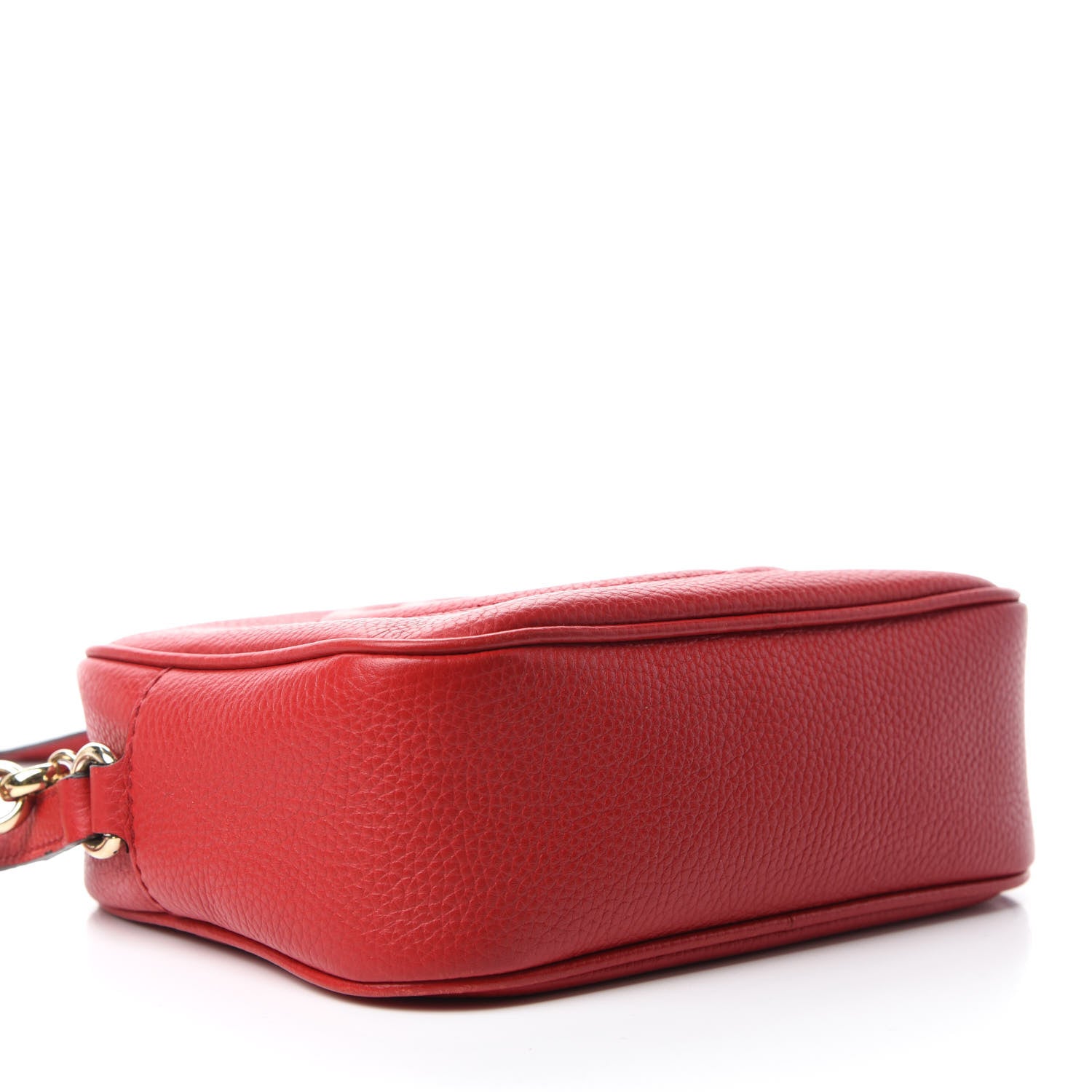 Gucci Pebbled Calfskin Small Soho Disco Bag Tabasco Red 4 of 11