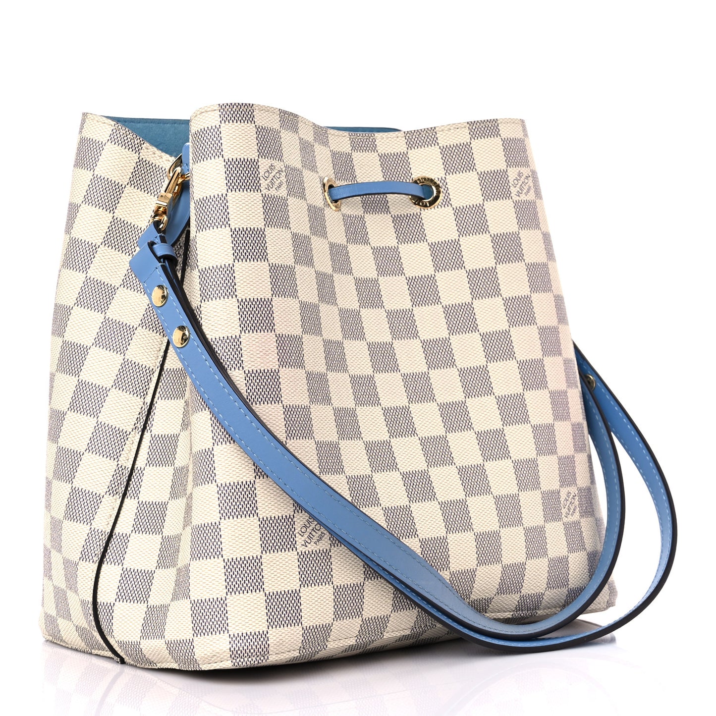 Damier Azur Neonoe MM Bleuet