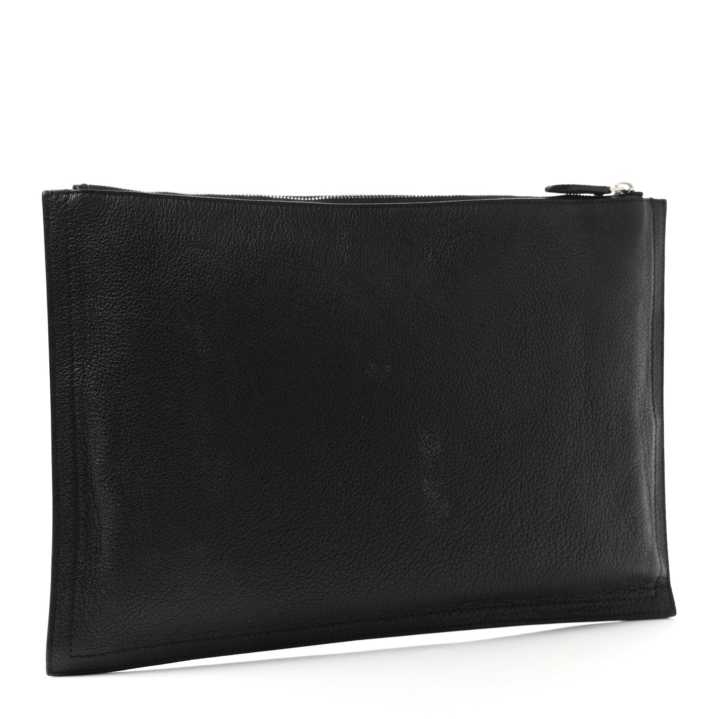 Sugar Goatskin Medium Antigona Pouch Black
