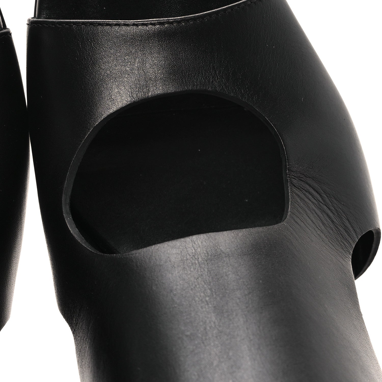 Hermes Calfskin Electra 90 Sandals 38 Black 10 of 11