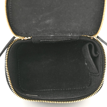 Chanel Caviar Quilted Mini Pearl On Top Vanity Case With Chain Black 5 of 13