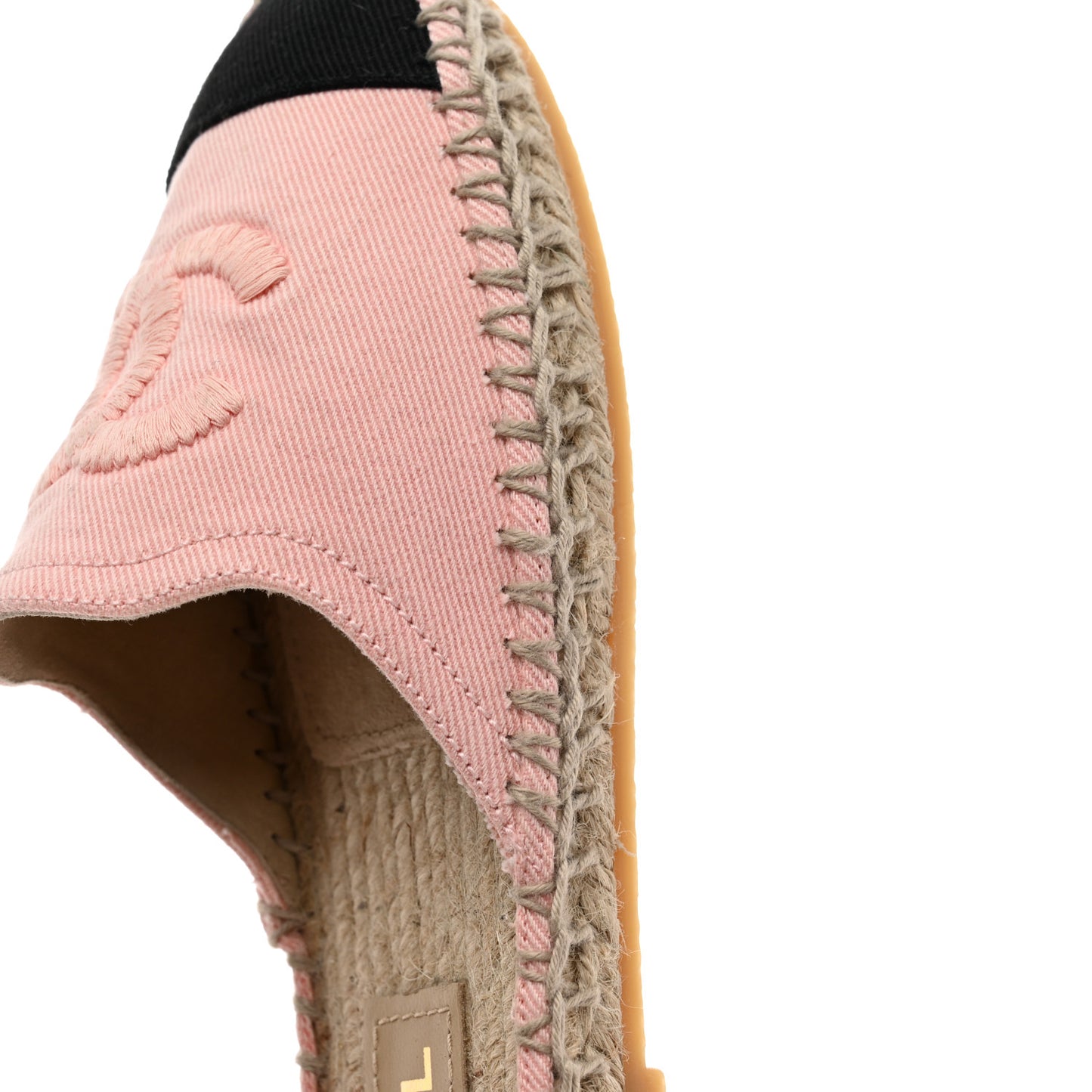 Denim CC Espadrille Mules 35 Pink Black
