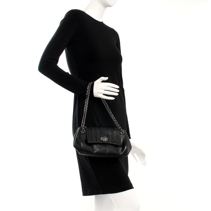 Chanel Lambskin Vertical Quilt Accordion Flap Black 2 of 8
