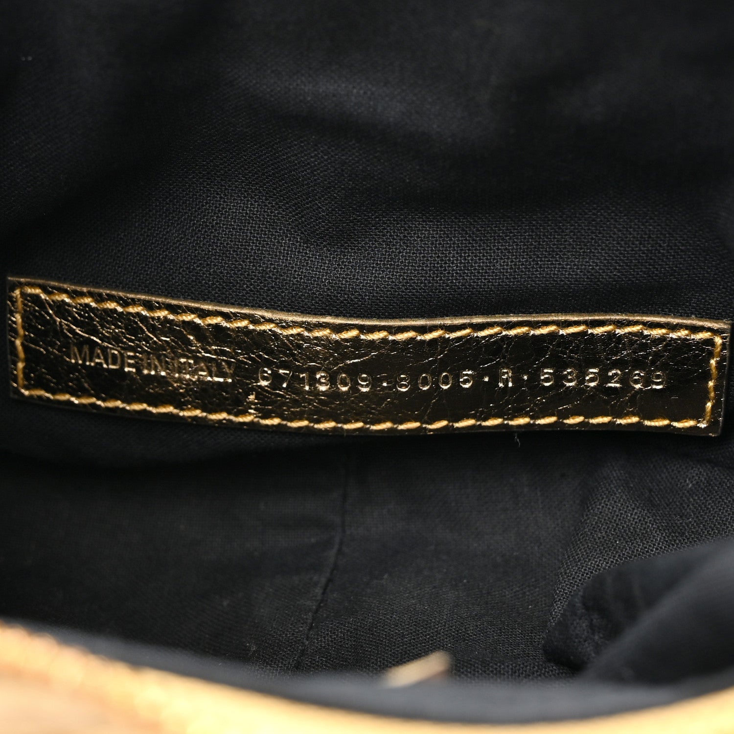 Balenciaga Metallic Agneau Arena Le Cagole Shoulder Bag XS Gold 6 of 13
