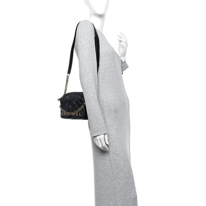 Chanel Calfskin Quilted Large Camera Case Black 2 of 10