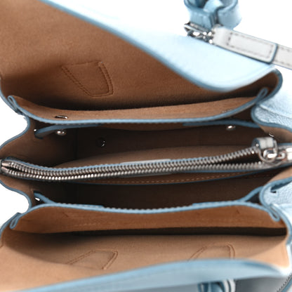 MCM Grained Calfskin Mini Milla Tote Sky Blue 4 of 4
