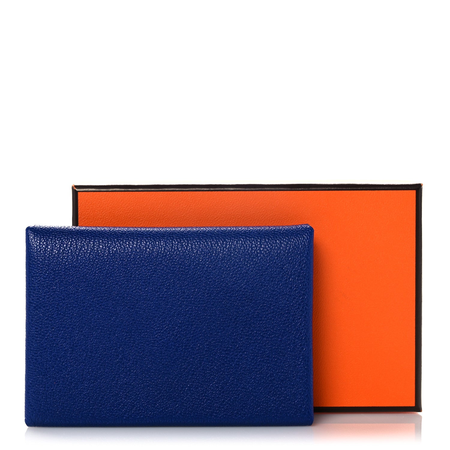 Hermes Chevre Mysore Calvi Duo Card Case Bleu Electrique 10 of 10
