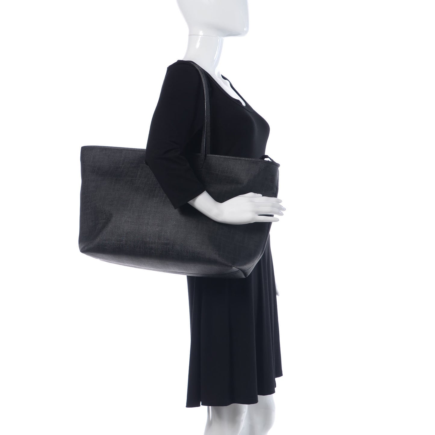 Zucca Spalmati Large Roll Tote Black