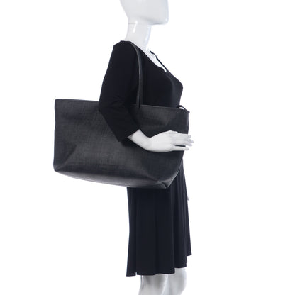 Fendi Zucca Spalmati Large Roll Tote Black 2 of 15