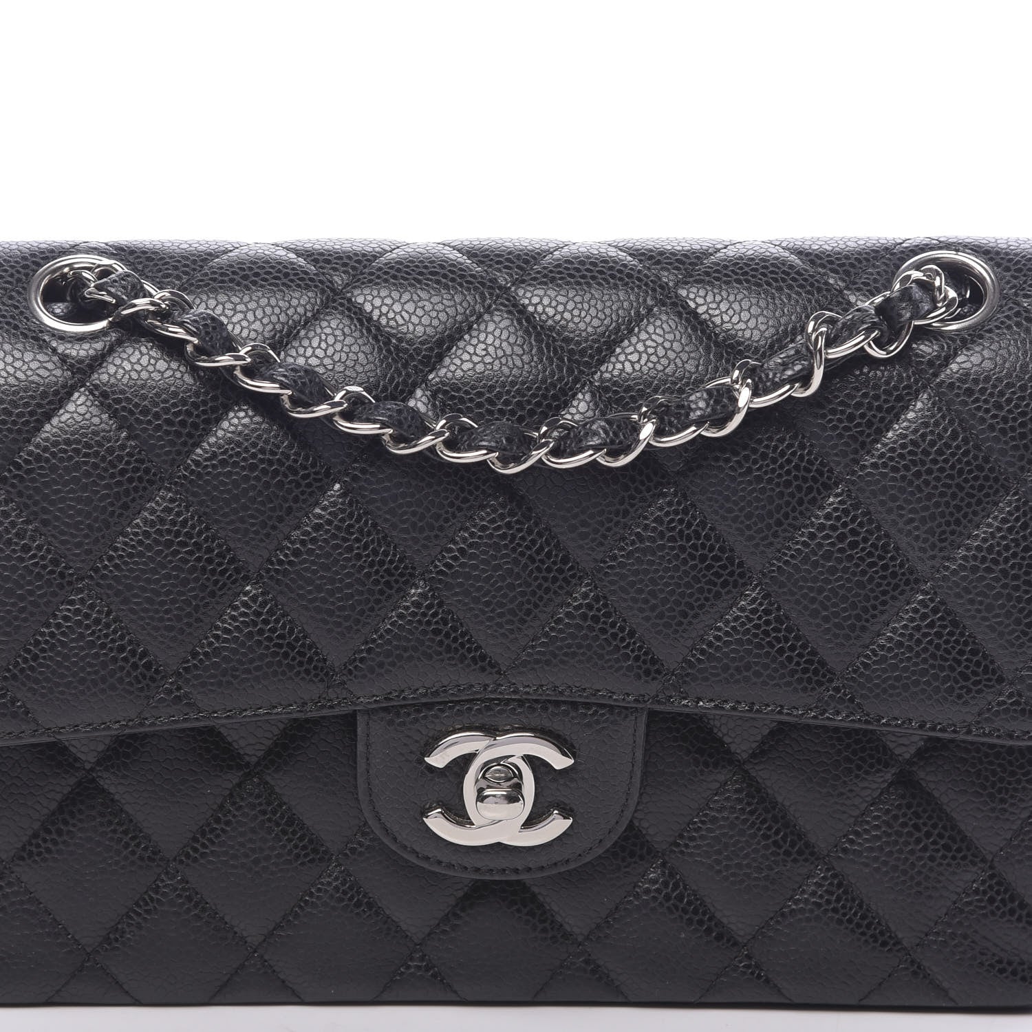 Chanel Caviar Quilted Small Double Flap Black 10 of 11