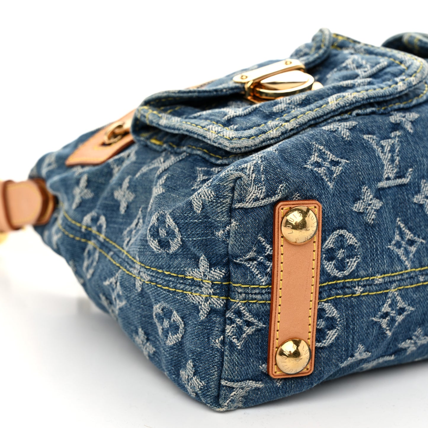 Monogram Denim Baggy PM Blue