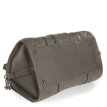 Chanel Calfskin Quilted Small Casual Riviera Bowling Bag Grey 4 of 8