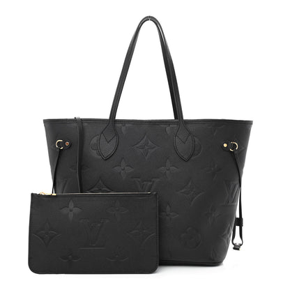 Louis Vuitton Empreinte Monogram Giant Neverfull MM Black 1 of 11