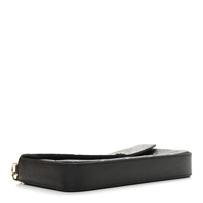 Louis Vuitton Empreinte Pochette Felicie Chain Wallet Black 5 of 12