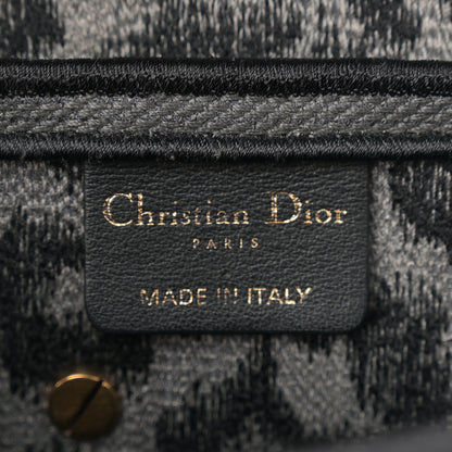 Christian Dior Canvas Mizza Embroidered Saddle Bag Gray 6 of 11