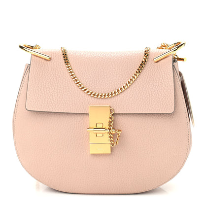 Chloe Grained Lambskin Drew Shoulder Bag Cement Pink 1 of 8