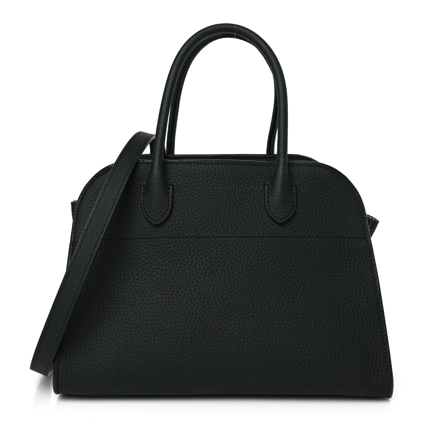 Grained Calfskin Soft Margaux 10 Bag Black