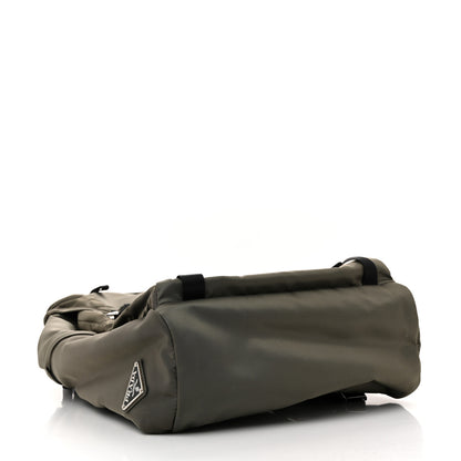 Prada Tessuto Nylon Montagna Double Buckle Backpack Militare 4 of 11