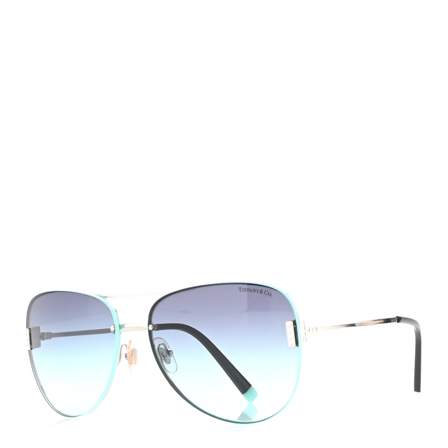 Tiffany Metal Aviator TF 3066 Sunglasses Blue 1 of 8