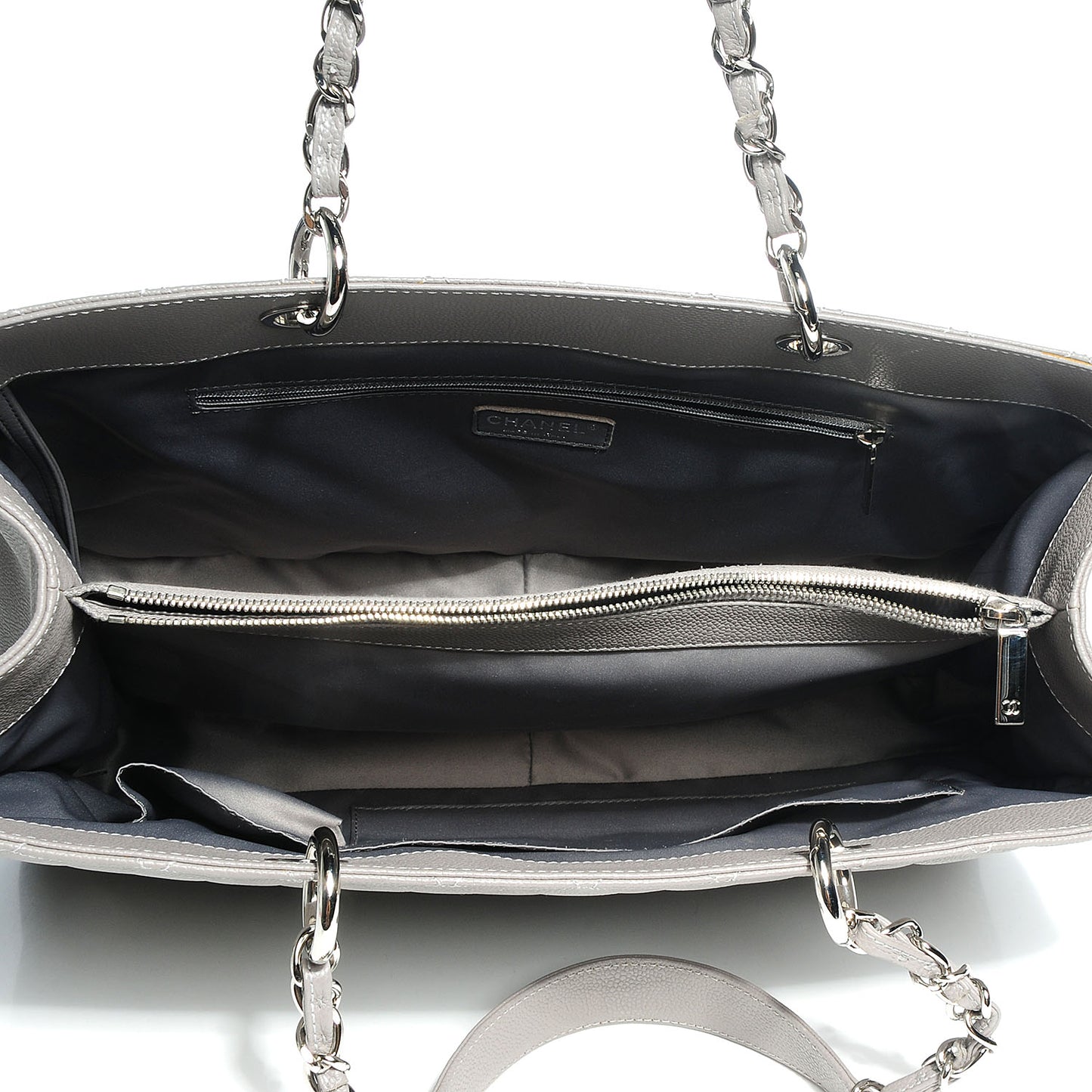 Caviar XL Grand Shopping Tote GST Light Grey
