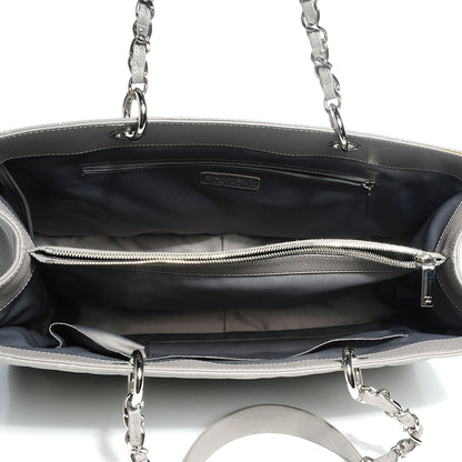 Chanel Caviar XL Grand Shopping Tote GST Light Grey 8 of 8