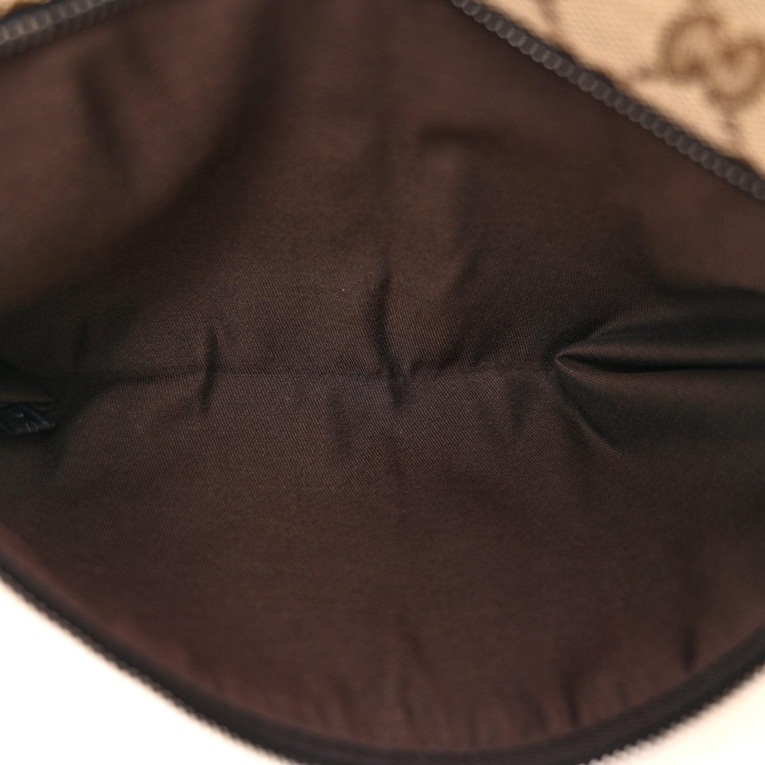 Gucci GG Monogram Double Pocket Belt Bag Dark Brown 5 of 13