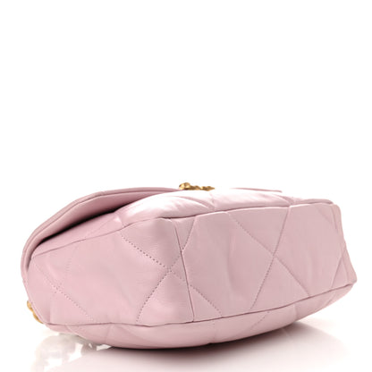 Chanel Lambskin Quilted Medium Chanel 19 Flap Light Pink 4 of 12