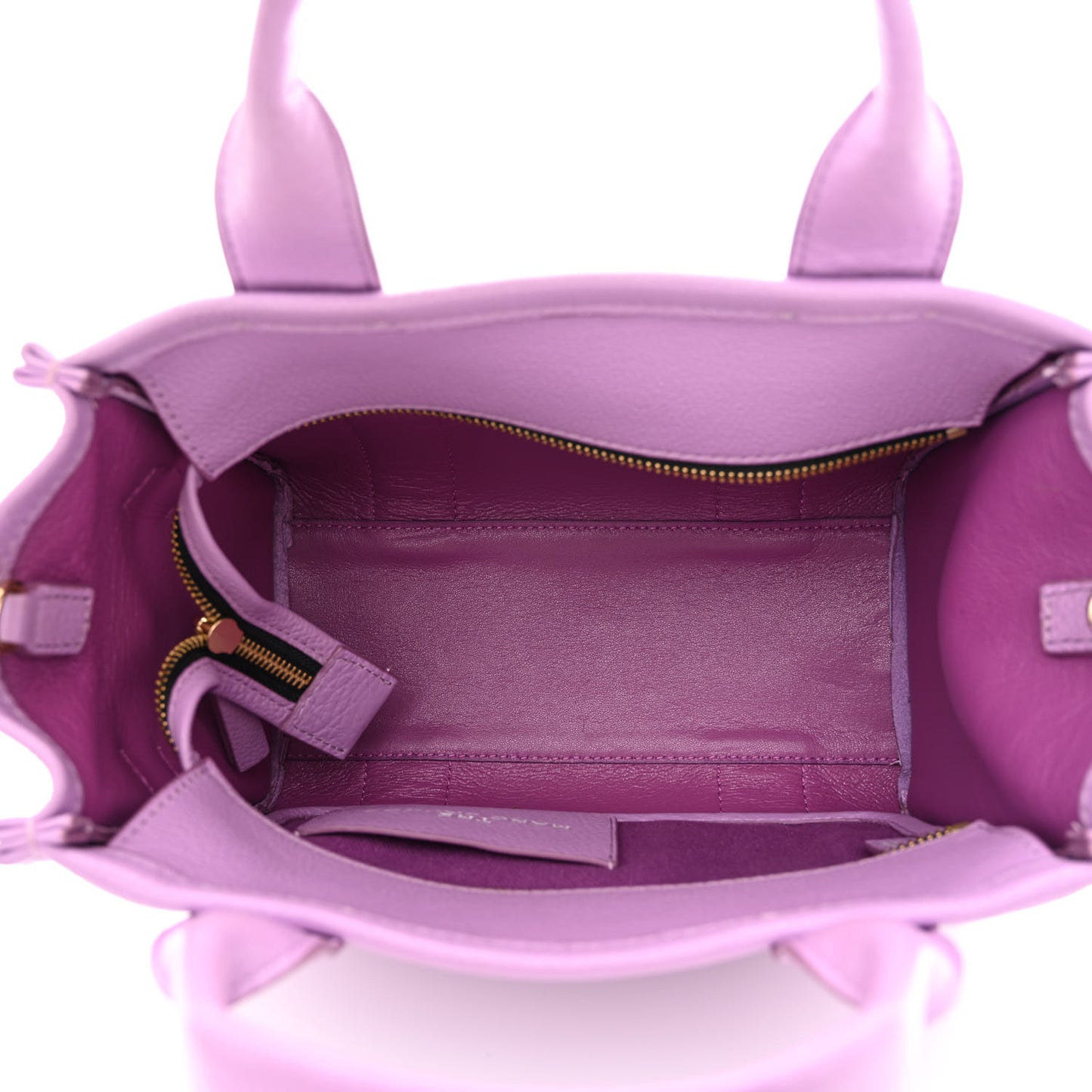 Grained Calfskin Small The Tote Bag Regal Orchid