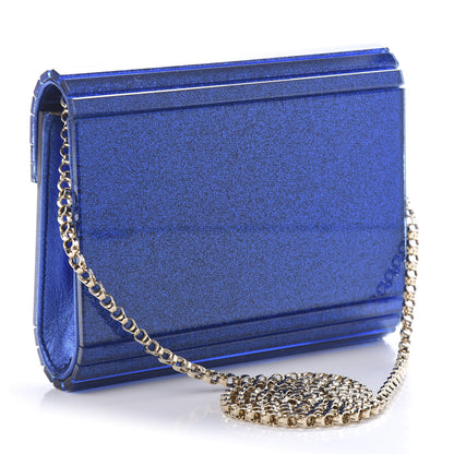 Jimmy Choo Acrylic Glitter Candy Clutch Blue 3 of 9