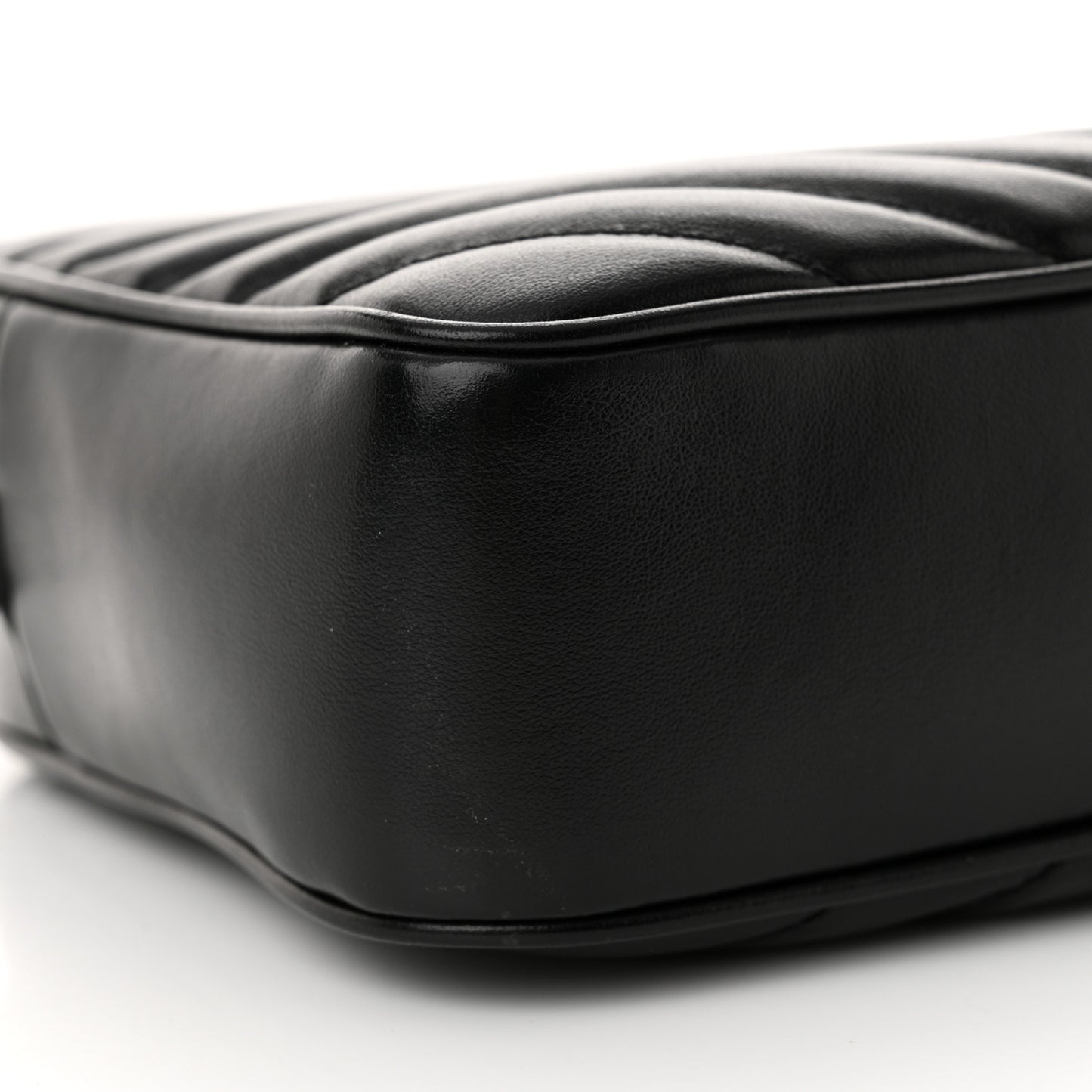 Calfskin Matelasse Monogram Lou Camera Bag Black