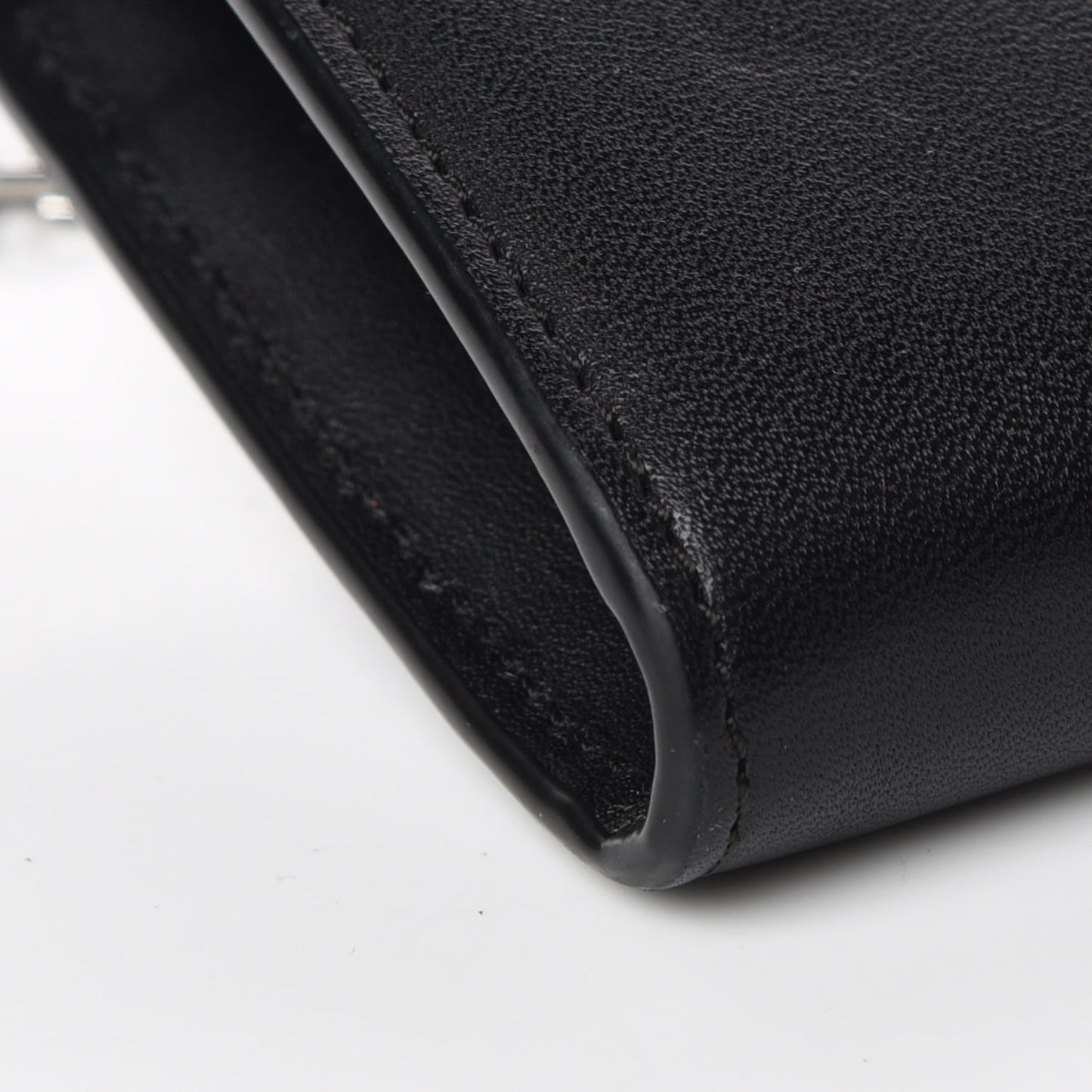 Calfskin Large Patricia Wallet On Chain Black