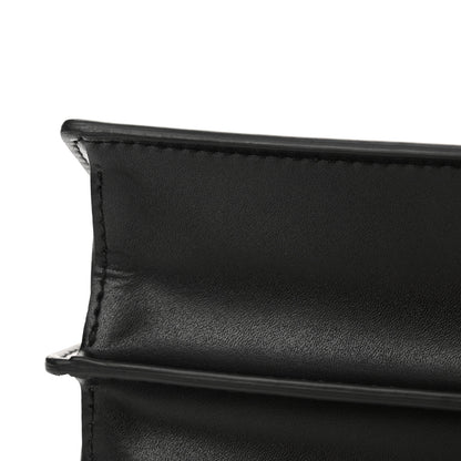 Fendi Vitello Liberty Bi-Color FF 1974 Embossed Small Kan I Shoulder Bag Black Maya 11 of 11